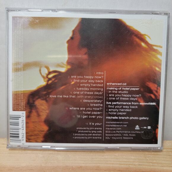 CD Michelle Branch - Hotel Paper - Picture 4 of 4